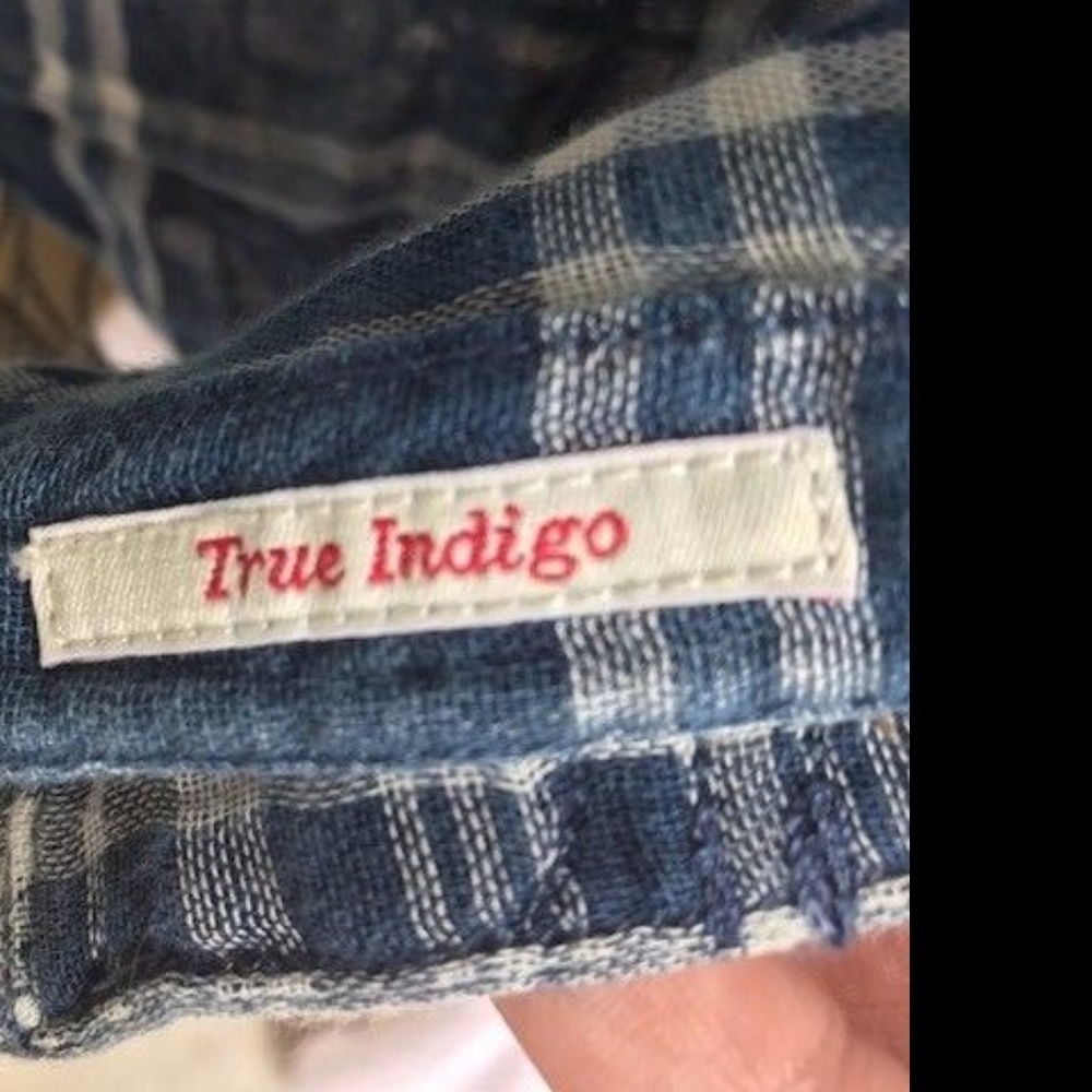 Lucky Brand XL Blue Indigo Western Pearl Snap NWT - Picture 2 of 8